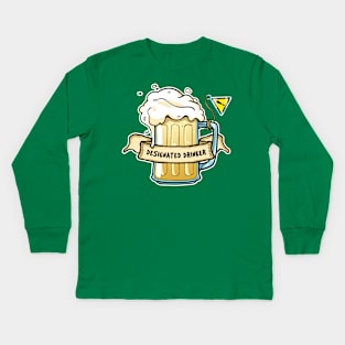 Designated drinker Kids Long Sleeve T-Shirt